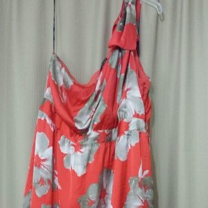 Forever 21 One Shoulder Floral Dress